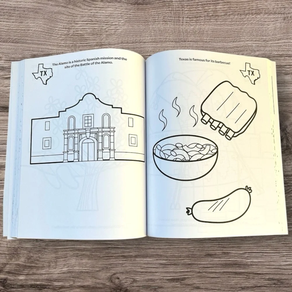 ✅ 5 for $25 - New Educational Coloring: My Big American Road Trip Coloring Book - Picture 7 of 9